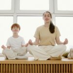 Modern mother at home peaceful reflection
